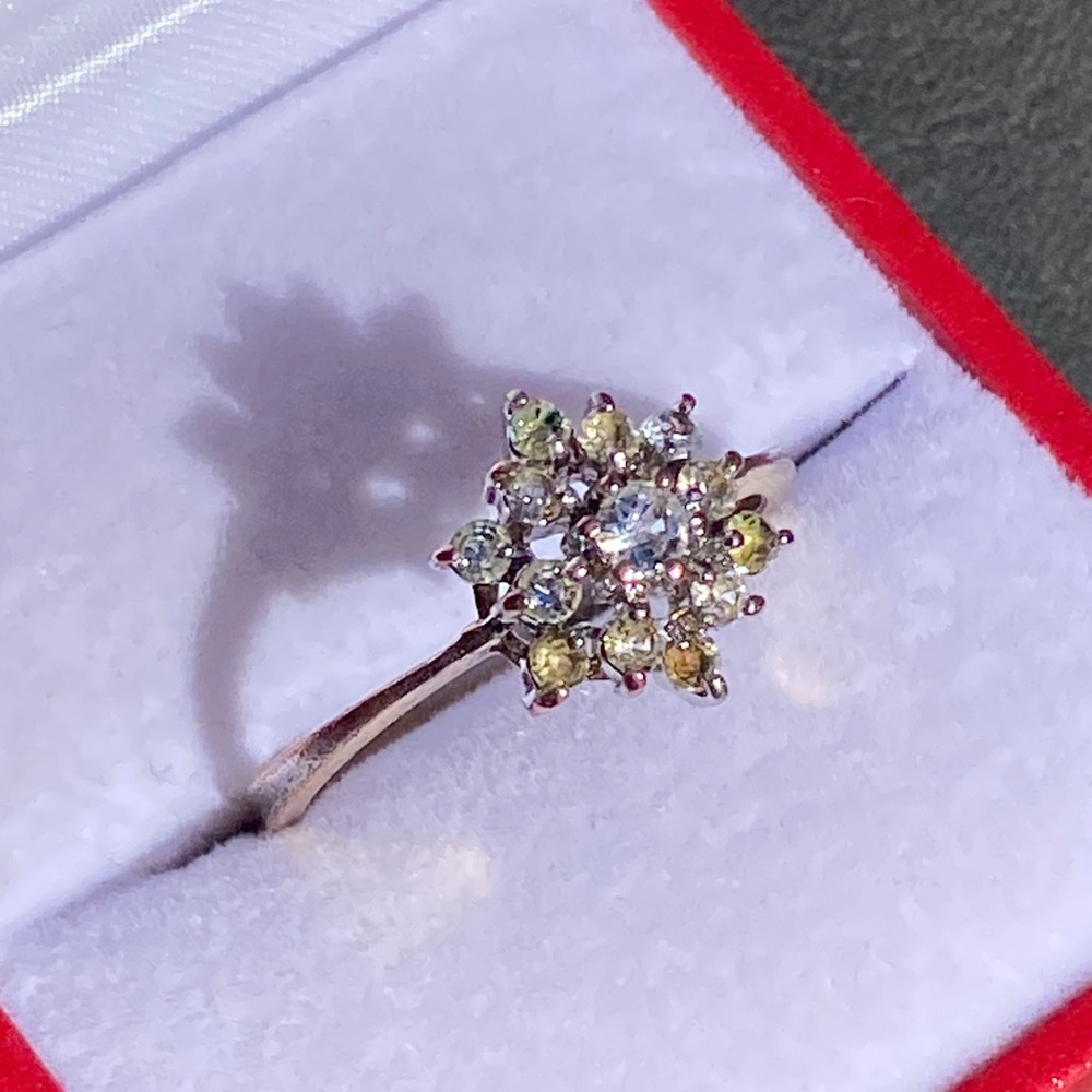 Signed Vintage Butler Cluster Flower Ring (9)